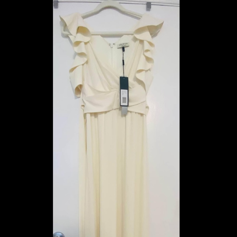 halston heritage maxi dress, new, size S